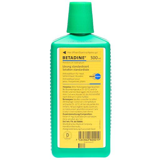 Betadine solution standardisée flacon 500 ml