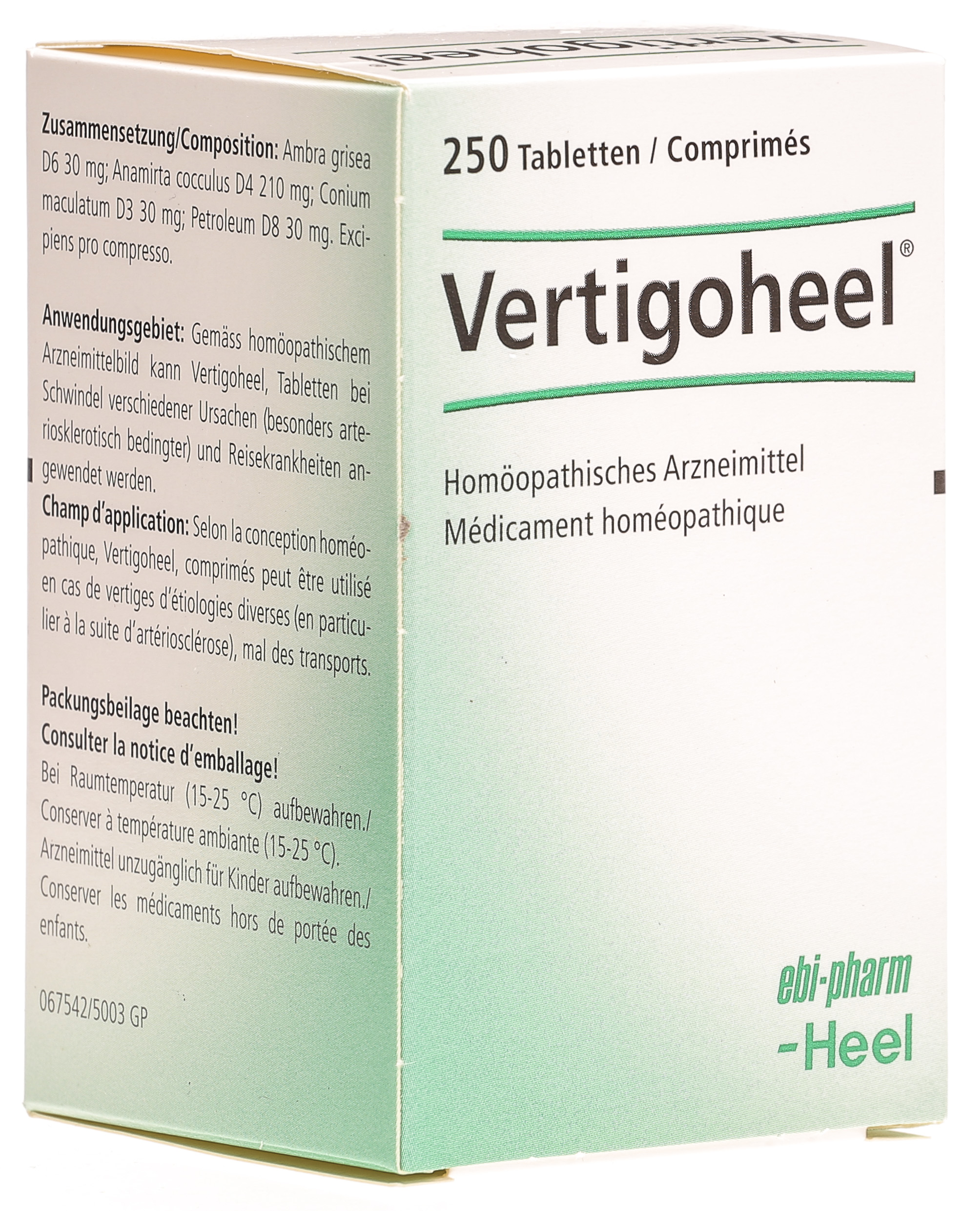 Vertigoheel comprimés contre le vertige | abilis.ch
