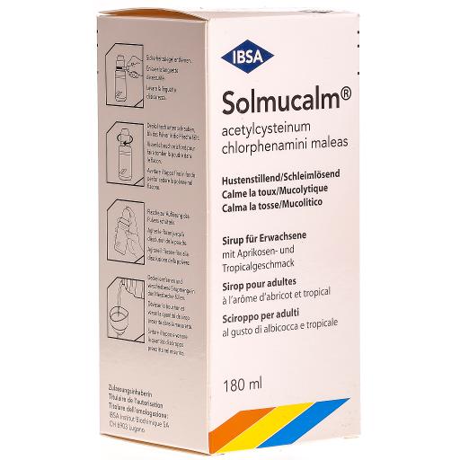 Achat Solmucol toux grasse sirop 200 mg/10ml fl 180 ml en ligne