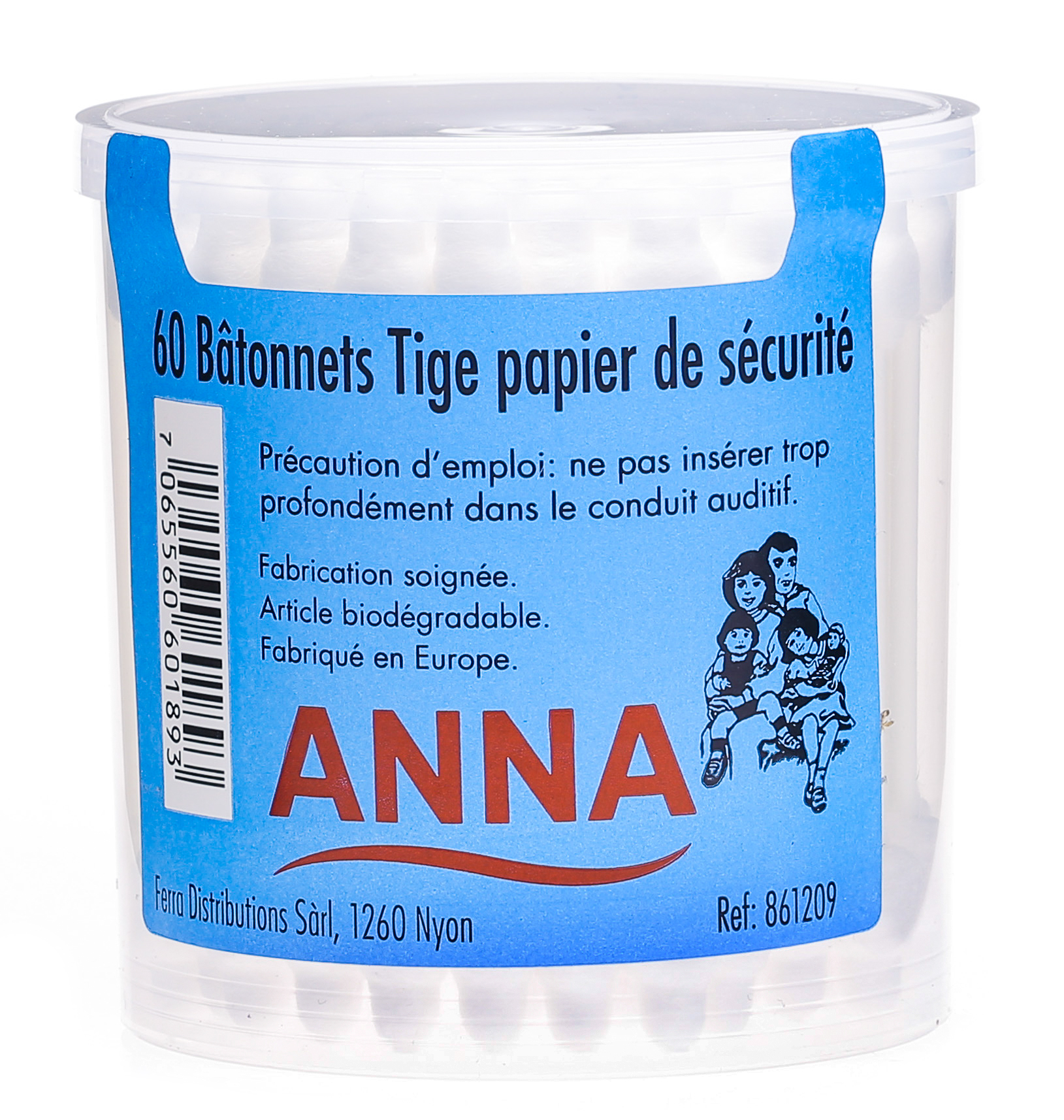 Anna coton tiges bois 200 Pièce