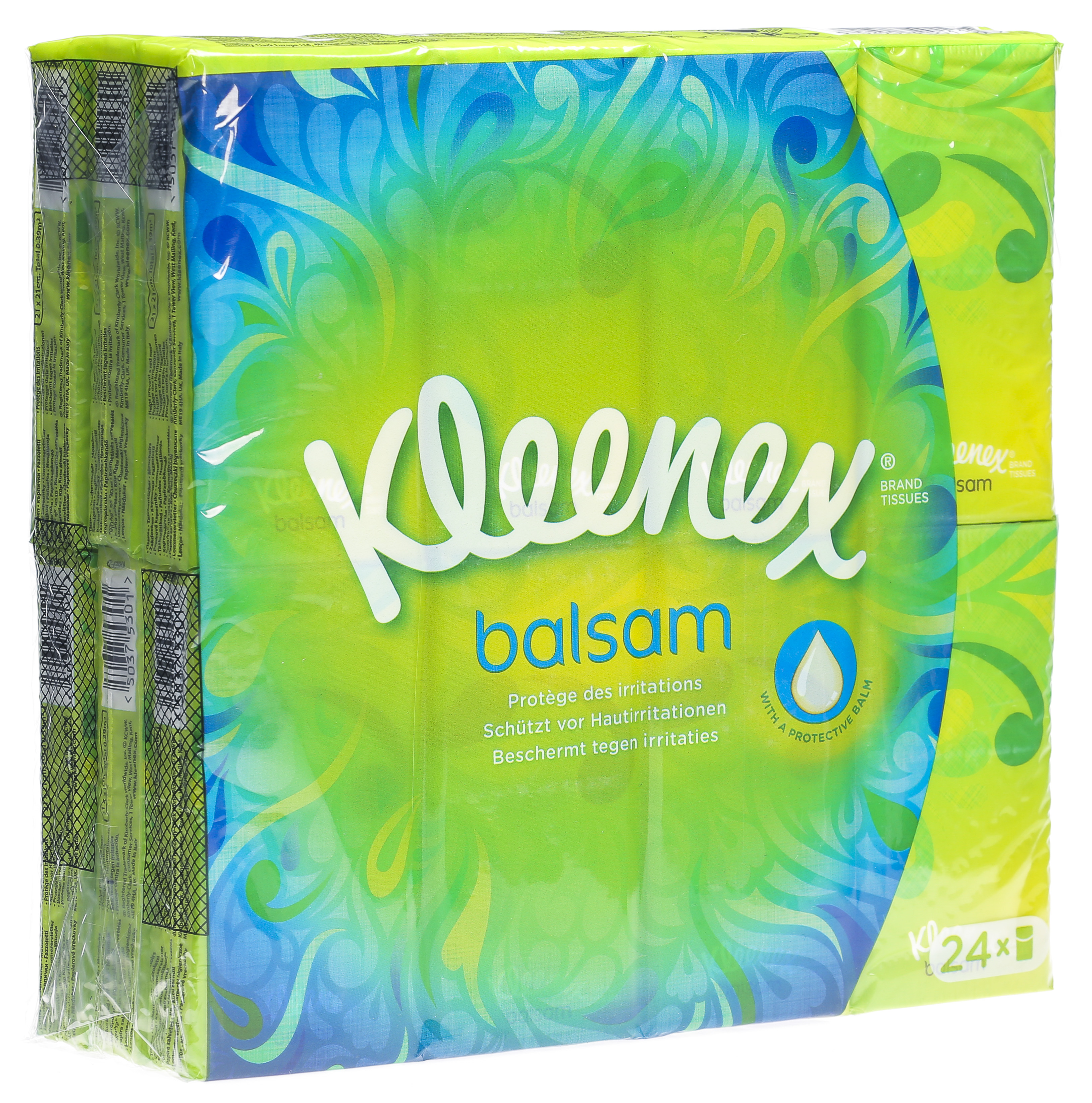 Kleenex Mouchoirs en papier Balsam, 12 pièces