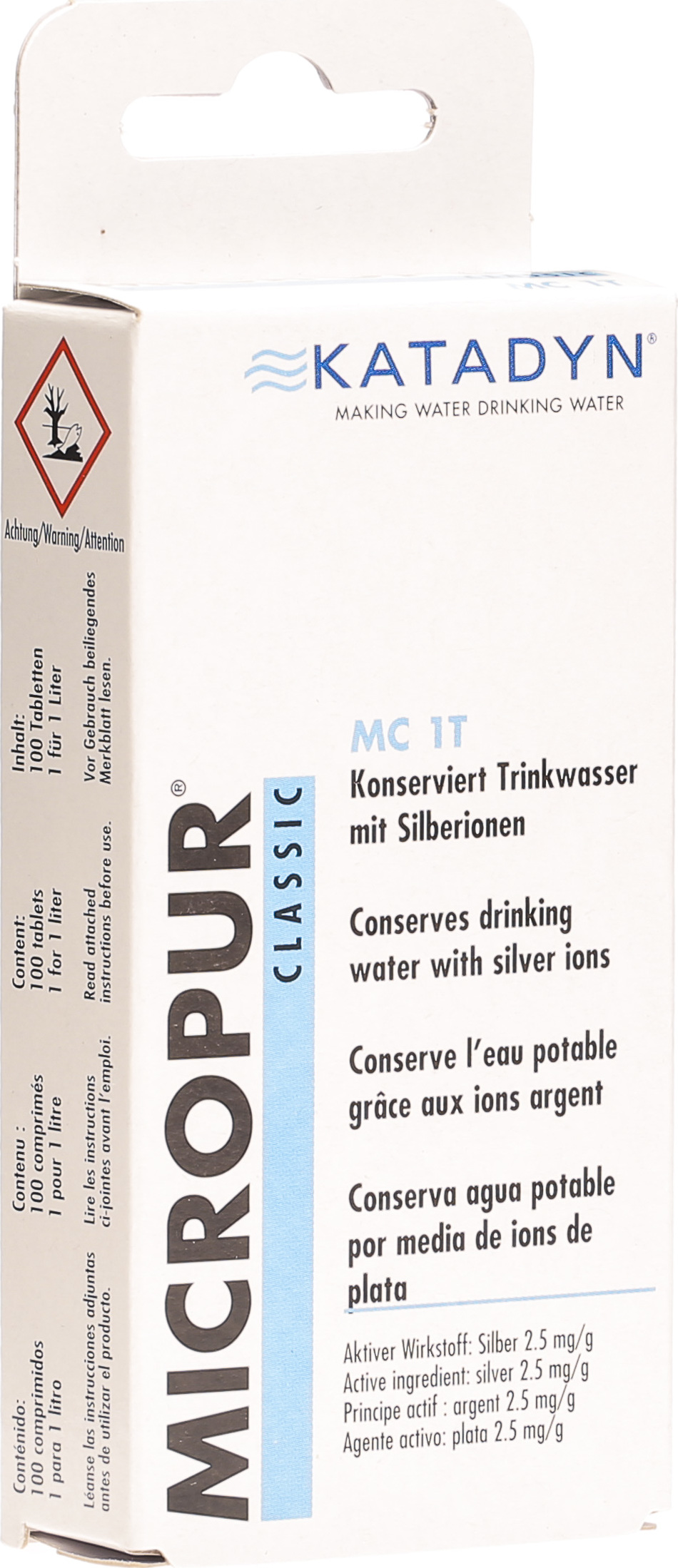 Micropur Classic MC 1T CPR 100 pièces: sainissez votre eau