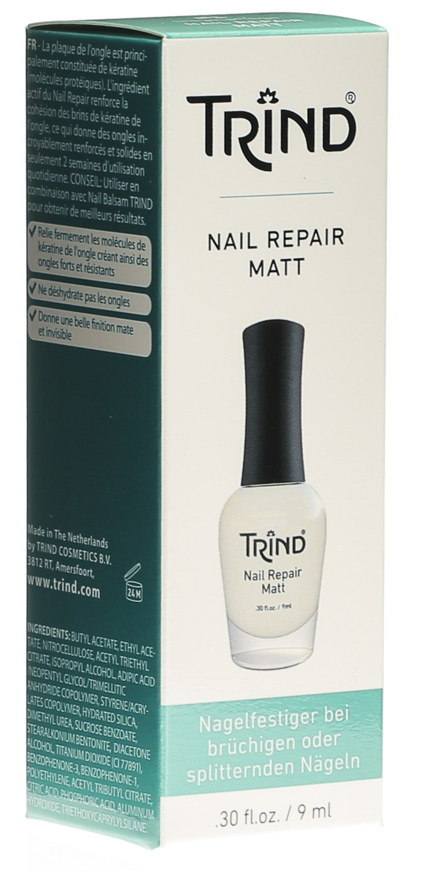 Vernis durcisseur Trind Nail Repair Natural - Ongles cassants, mous