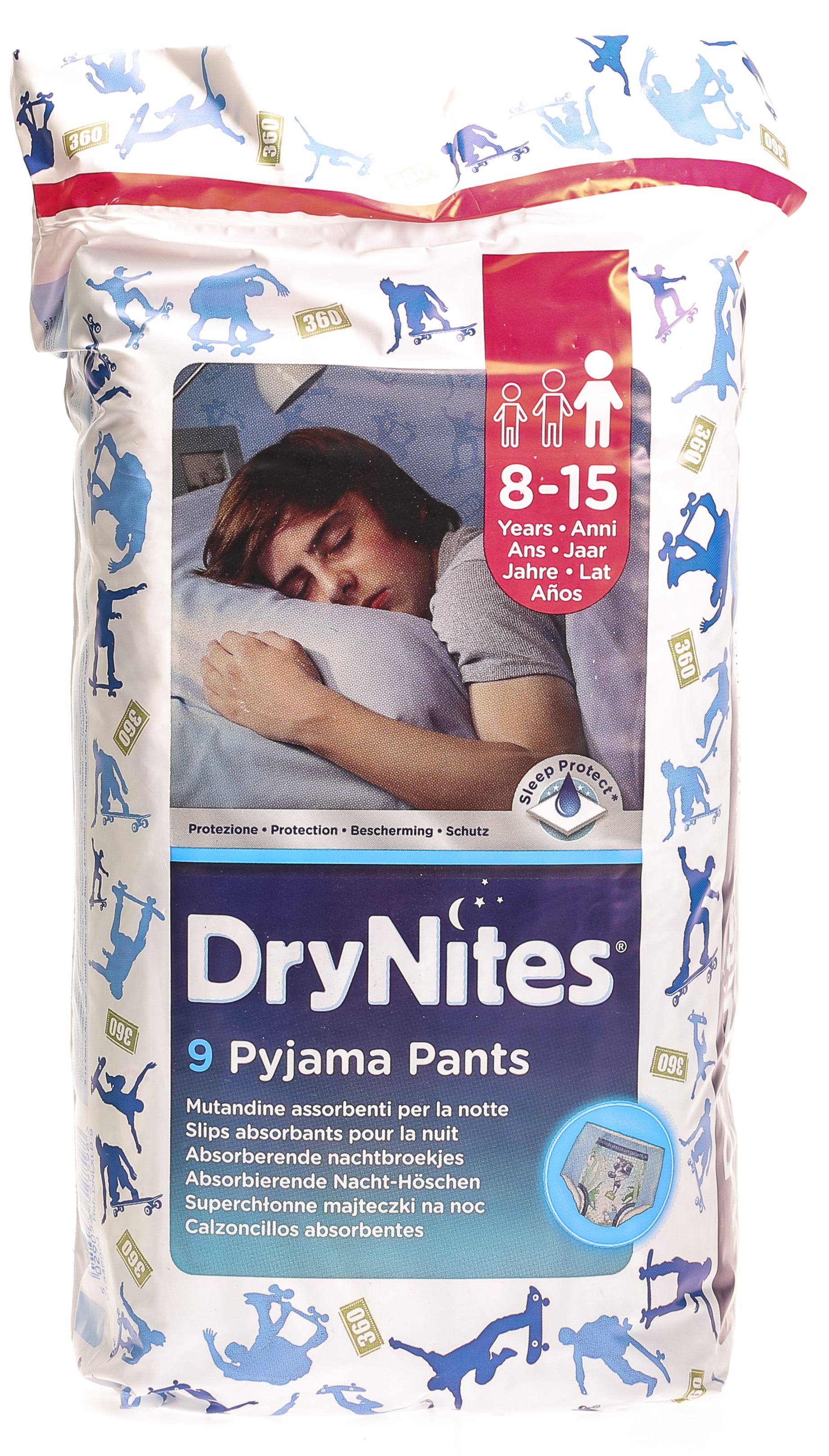 Pantalon à couches DryNites pour garçons de 8 à 15 ans - Onlinevoordeelshop