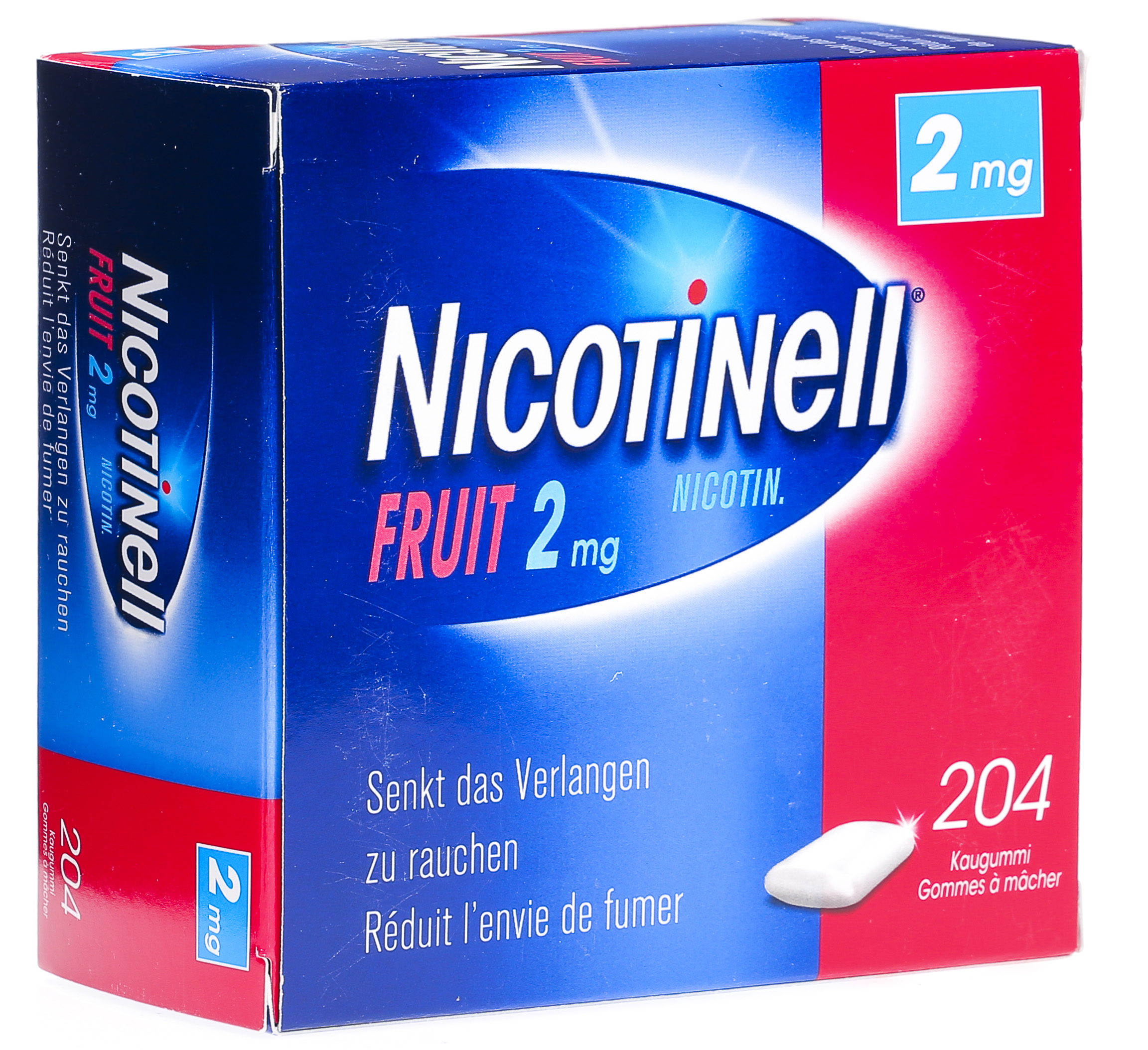 Nicotinell Gum 2 mg fruit sans sucre