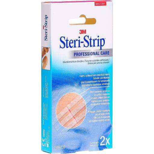 3M Steri-Strip Blendtone 6x75mm natur 2x3 pièces, suture cutanée.