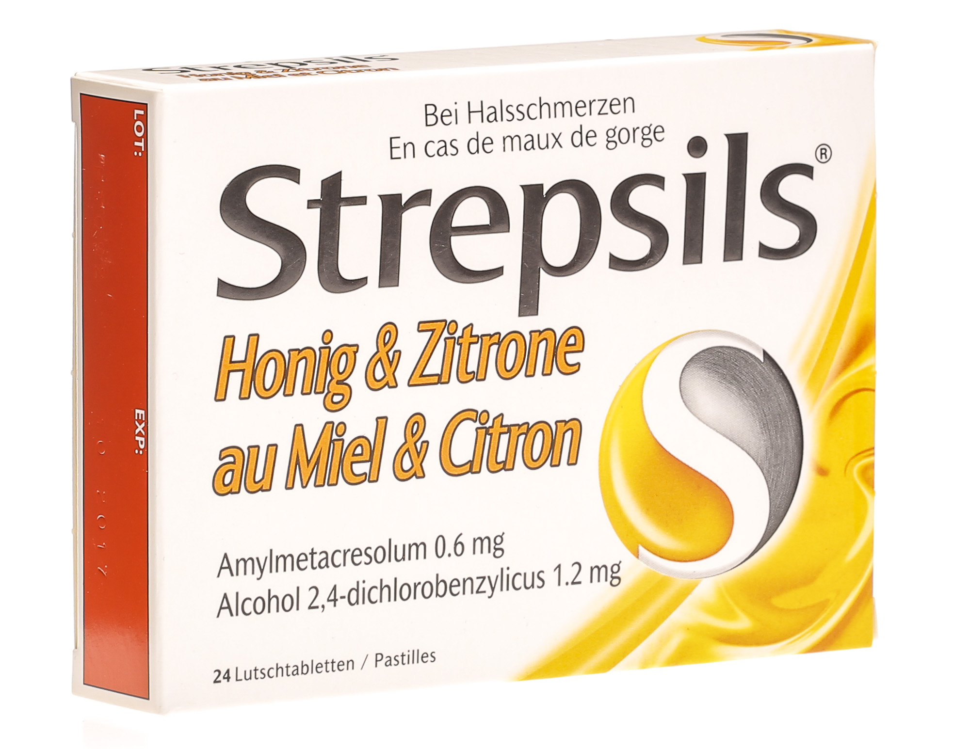 strepsils pastilles miel citron soulage les maux de gorge peu intenses