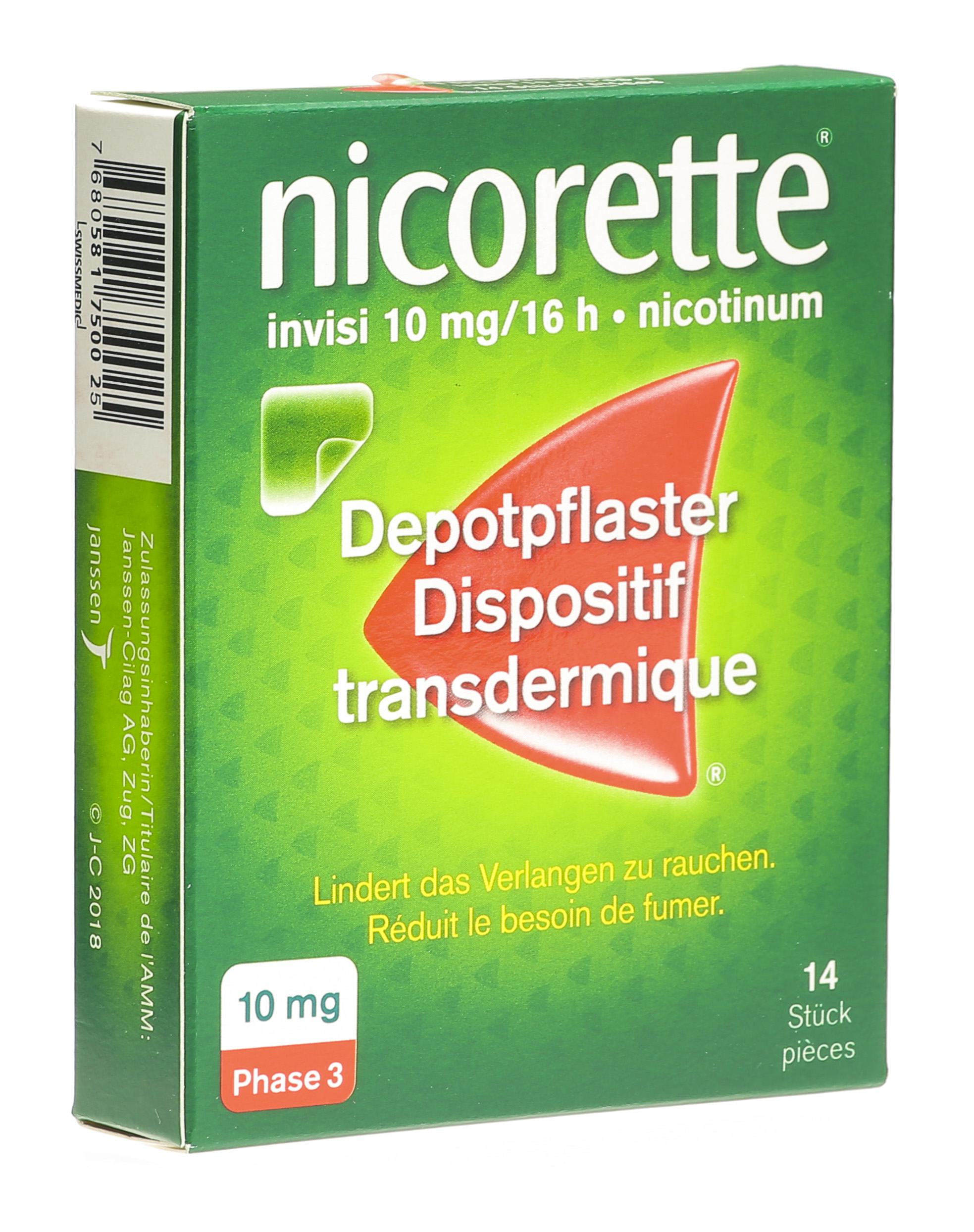 Nicorette Invisi patch 10 mg/16h 14 pices | abilis.ch