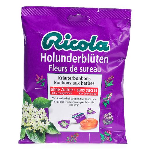 RICOLA Ricola fleurs de sureau bonbon sans sucre 50g pas cher 