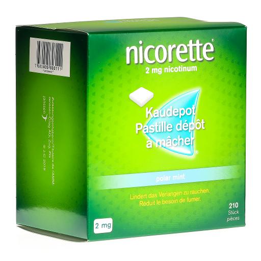 Nicorette Polar Mint pastilles dépôt à mâcher 2 mg 105 pce à petit prix