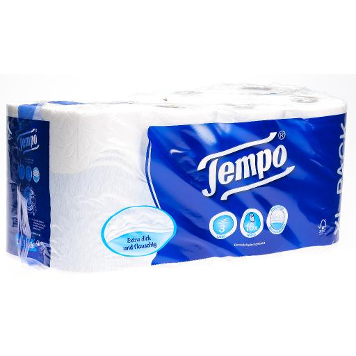 Tempo papier-toilette Premium blanc 4plis 110 feuilles 16 Pièce