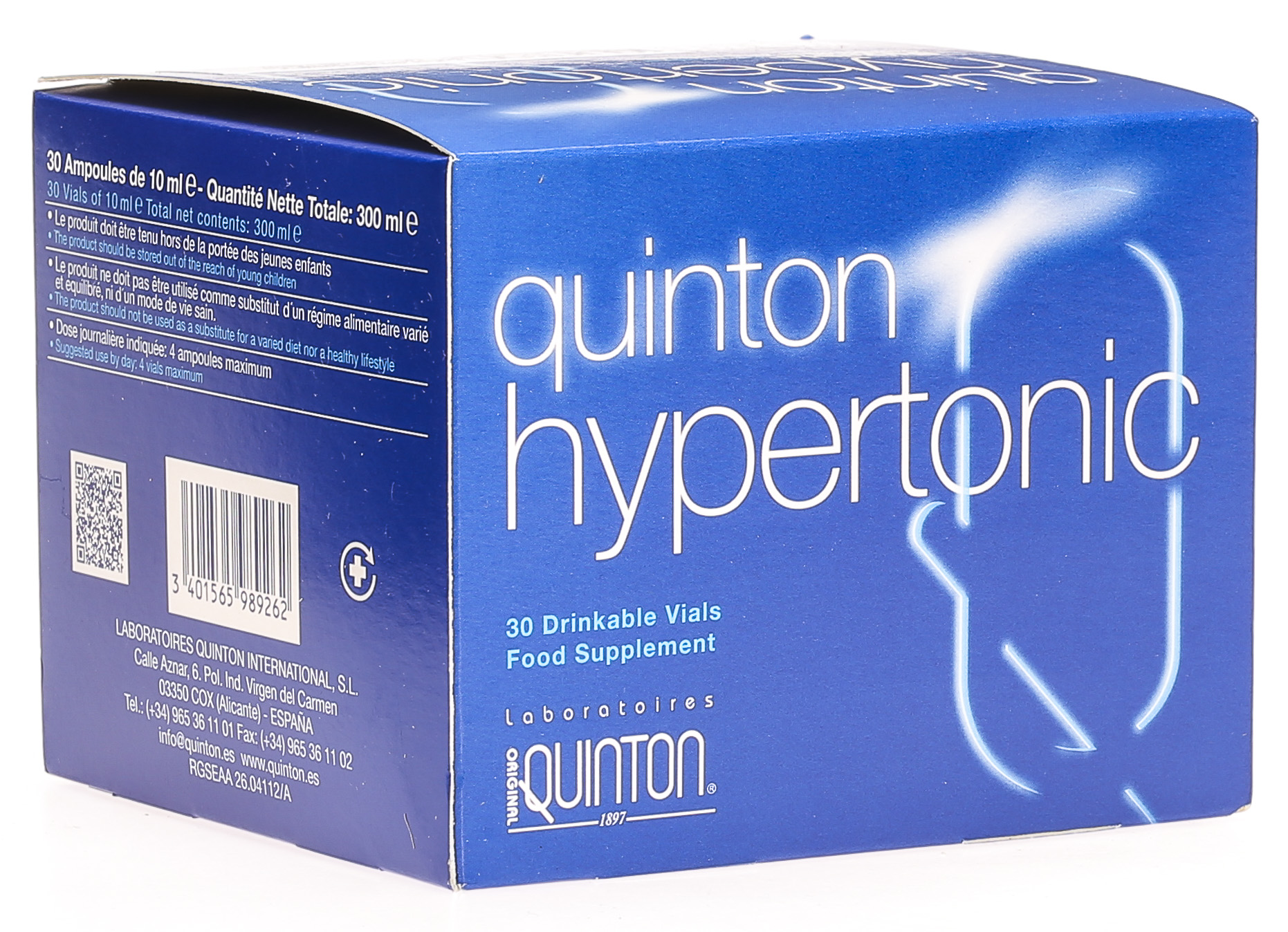 SET EAU DE MER Quinton ® Ampoules Hyper + Iso