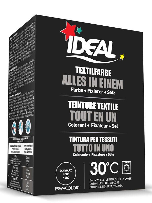 Acheter en ligne IDEAL Teinture textile Back2Black Noir (400 g) à