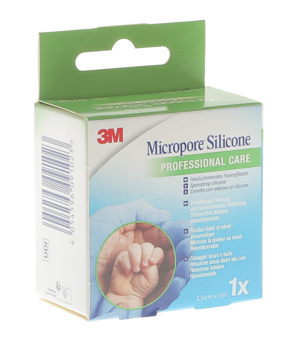 3M Micropore Sparadrap Silicone 2.5cmx5m