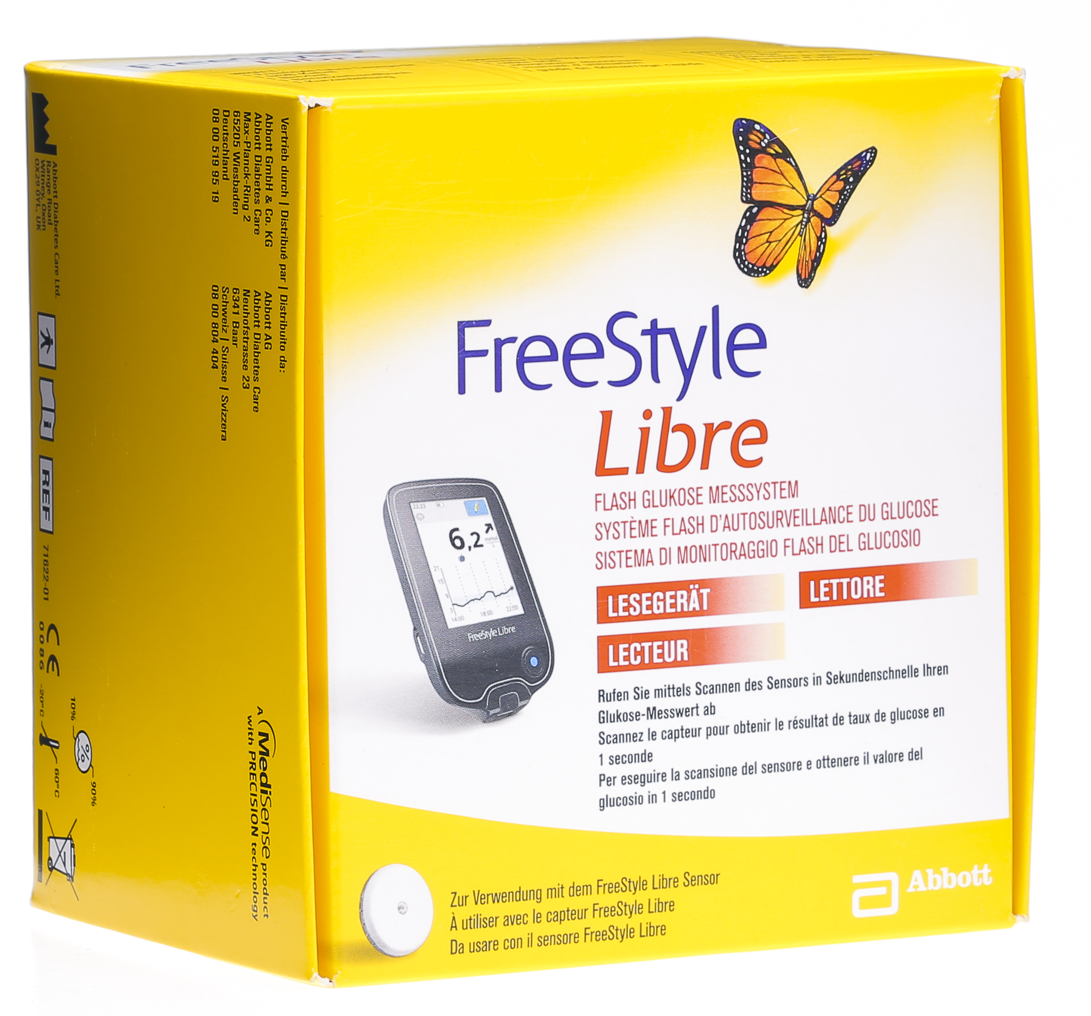 Freestyle Libre 2 Capteur de glycémie en continu - Diabète