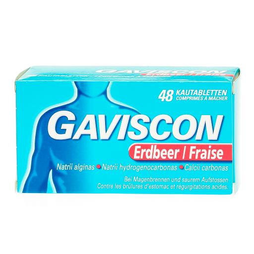 Gaviscon comprimés à croquer, fraise 48 pièces abilis.ch