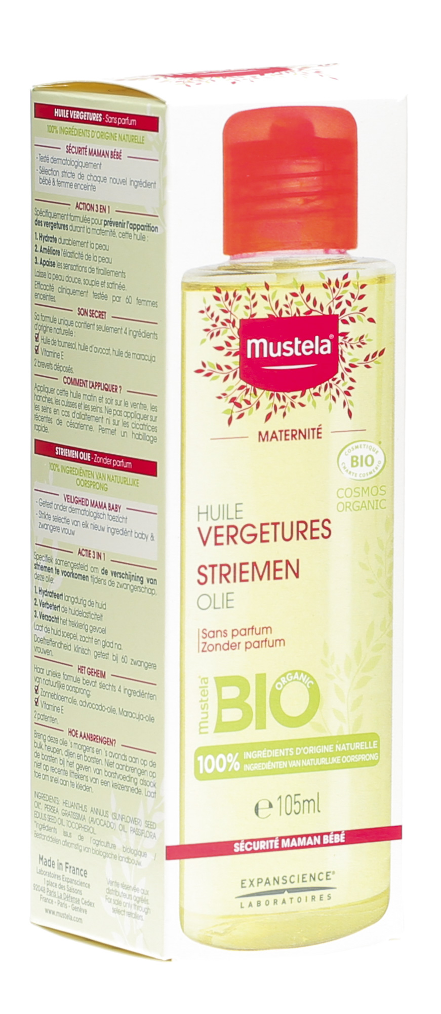 398 avis sur Mustela Maternité Huile Vergetures Sans Parfum Bio 105 ml