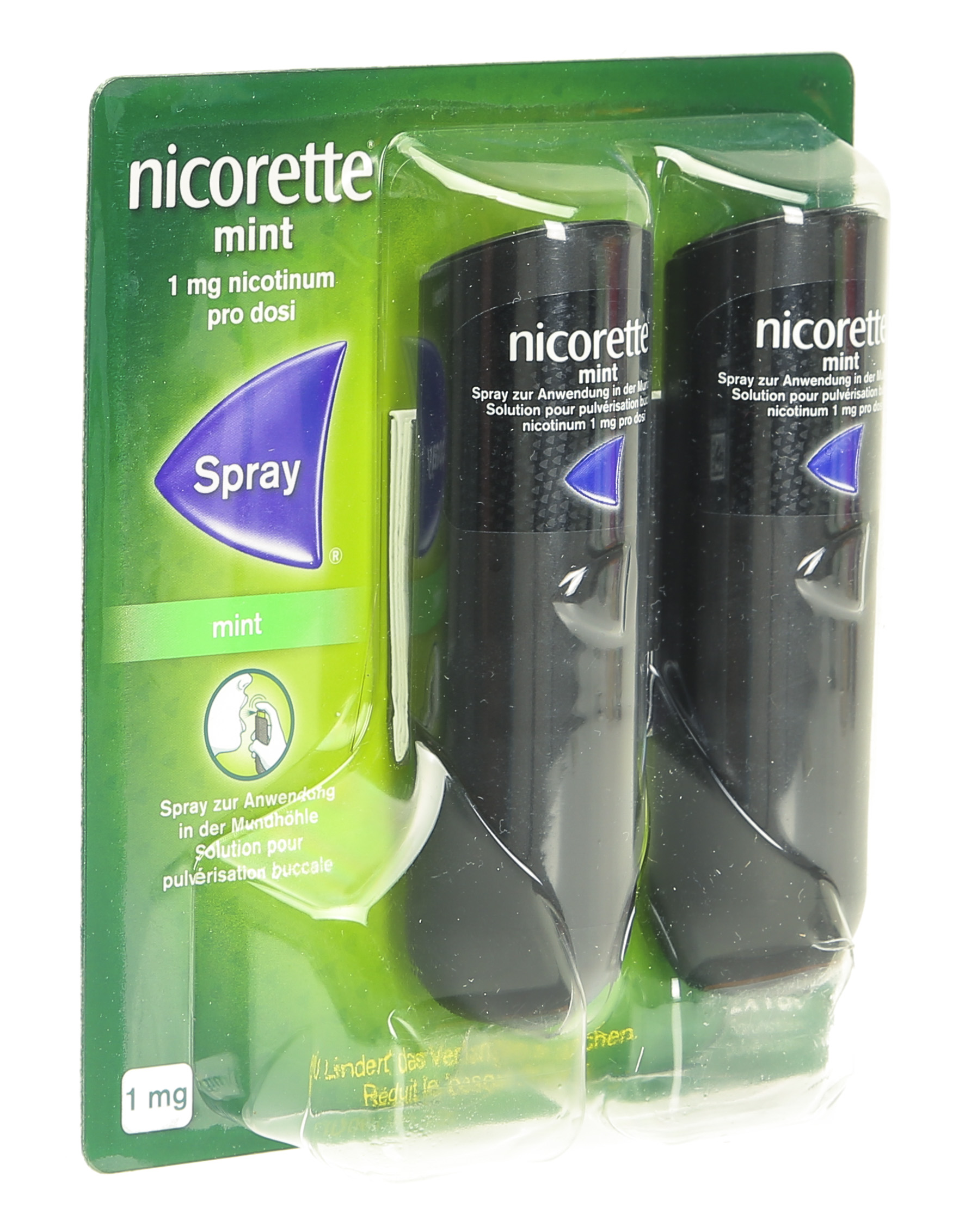 Nicorette Mint spray 2 x 150 doses rapidité efficacité