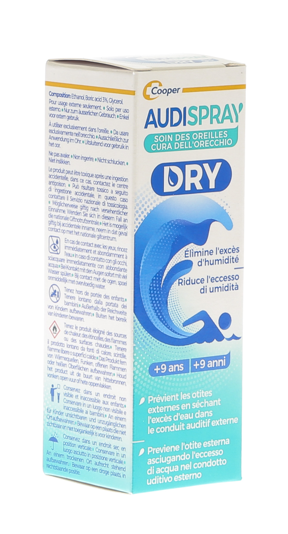 Audispray Dry, traitement préventif otite baigneur